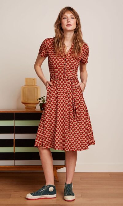 King Louie Sheeva Dress Touche Red