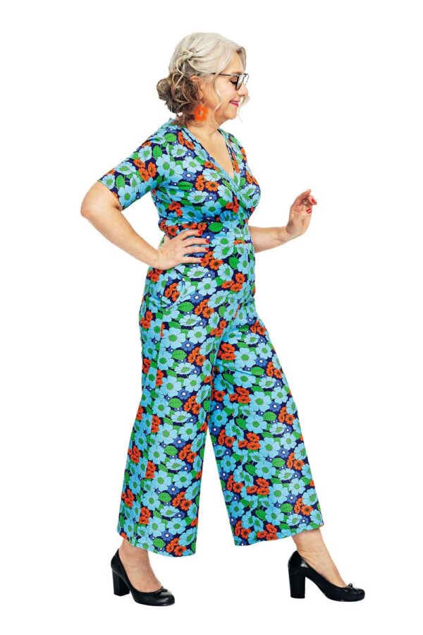 Cissi och Selma Britta jumpsuit Humlesurr Blå - Billede 3