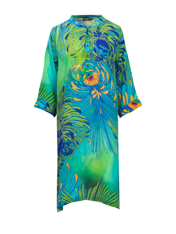 PeaceHeartJoy silkekjolen Paola maxi dress Abstract - Image 4