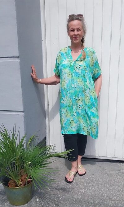 PeaceHeartJoy silkekjolen Felicity dress Mint