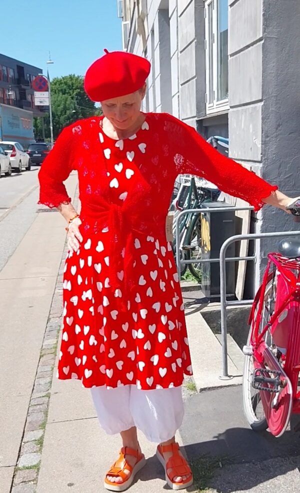 Amaze bolero postkasserød